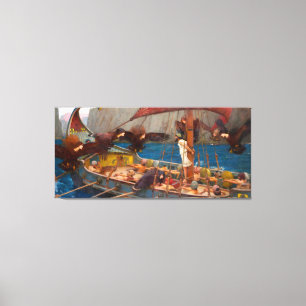 TOILE J. W. WATERHOUSE - ULYSSE ET LES SIRÈNES - 1891 -