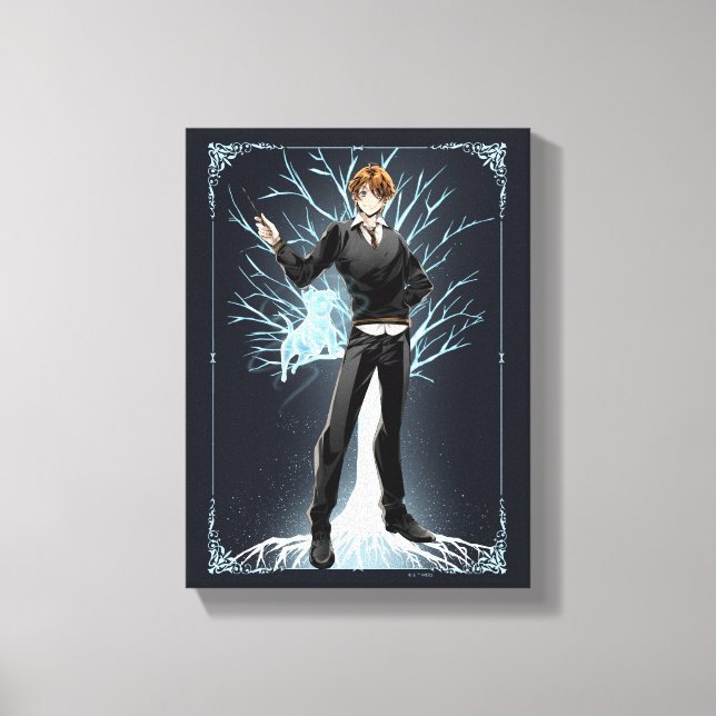 Toile Jack Russell Terrier Patronus d'Anime Ron Weasley (Recto)