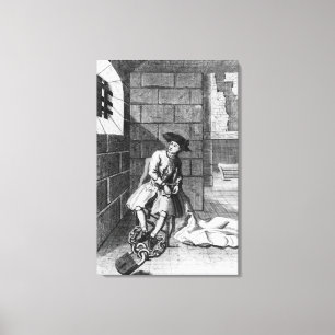 Toile Jack Shepperd dans la prison de Newgate, 1724