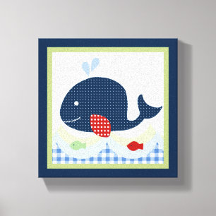 Toile Jackson//Baleine/toile de poisson Imprimer