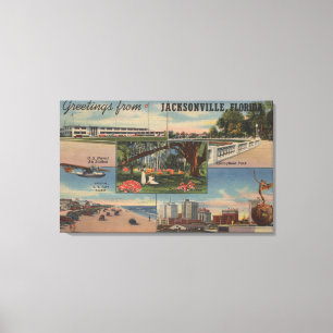 Toile Jacksonville, la Floride - salutations de