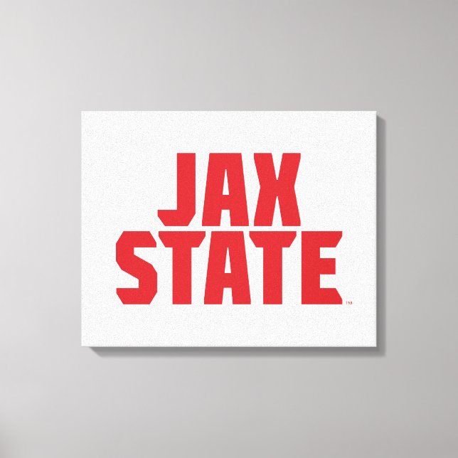 Toile Jacksonville State University JAX STATE Bold Red (Recto)