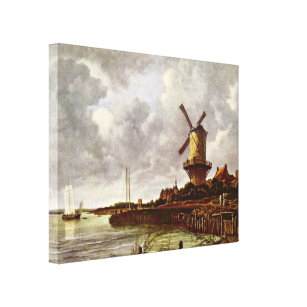 Toile Jacob Isaackszoon van Ruisdael - moulin à vent