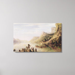 Toile Jacques Cartier Découverte du Saint-Laurent