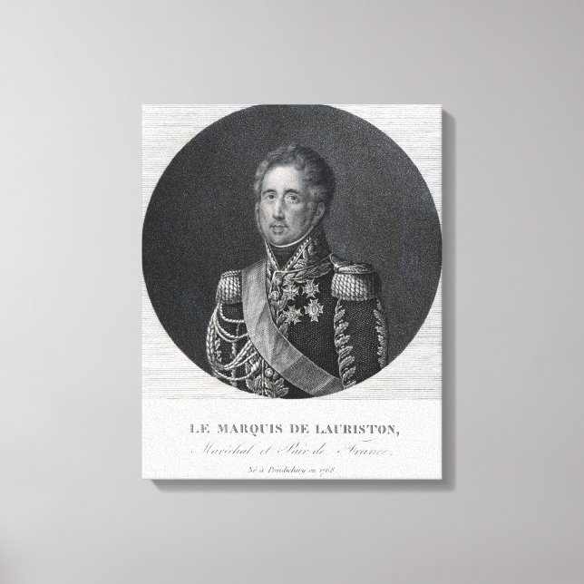 Toile Jacques Law, Marquis de Lauriston (Recto)