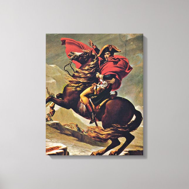 Toile Jacques-Louis David - Napoléon traversant les Alpe (Recto)