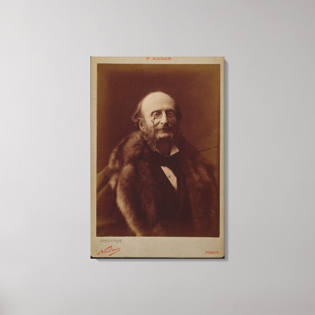 Toile Jacques Offenbach (1819-80), compositeur allemand, (Recto)