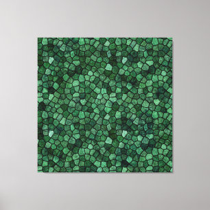 Toile Jade Green Cobbled Patchwork Terrazo Motif