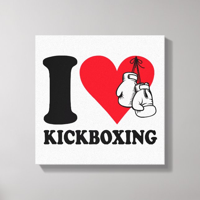 Toile J'adore le kickboxing (Recto)