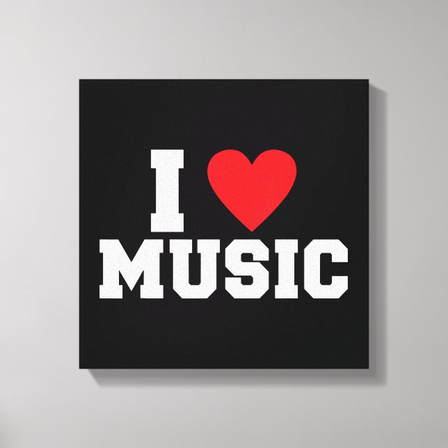 Toile J'adore Music Lover (Recto)