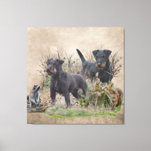 Toile Jagdterrier, Bo c. Renbrad Kennel.'' Sticker Pape