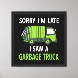 Toile J'ai vu des ordures de camion costume de recyclage