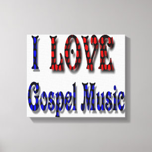 TOILE J'AIME LA MUSIQUE GOSPEL