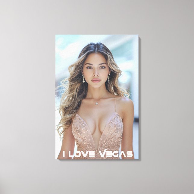 TOILE J'AIME LAS VEGAS (Recto)