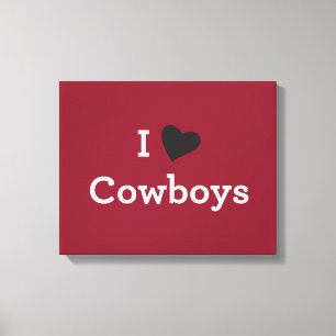 Toile J'aime les cowboys