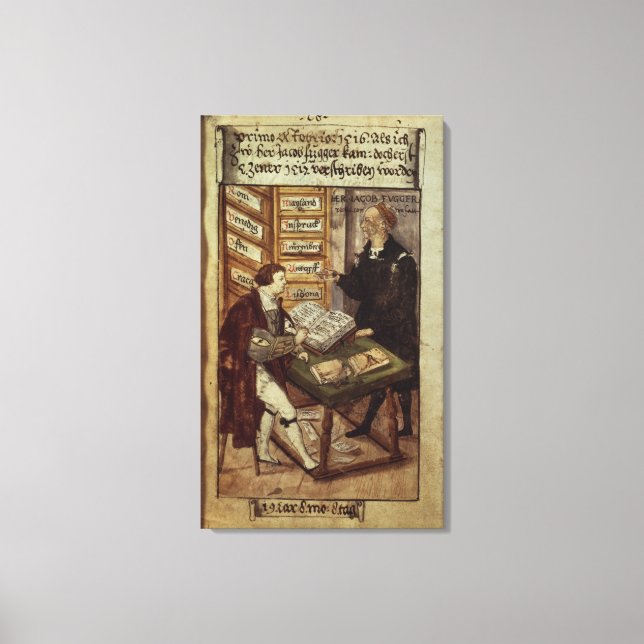 Toile Jakob Fugger dans son bureau, 1518 (Recto)