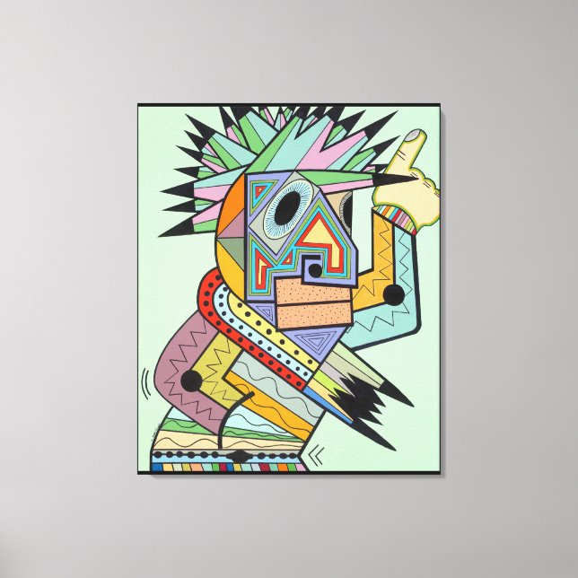 Toile "Jam in Brooklyn" par Ruchell Alexander (Recto)