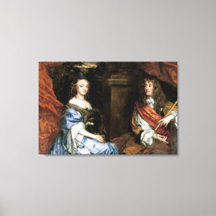 Toile James II et Anne Hyde par monsieur Peter Lely