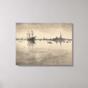Toile James Whistler - Nocturne, depuis Venise