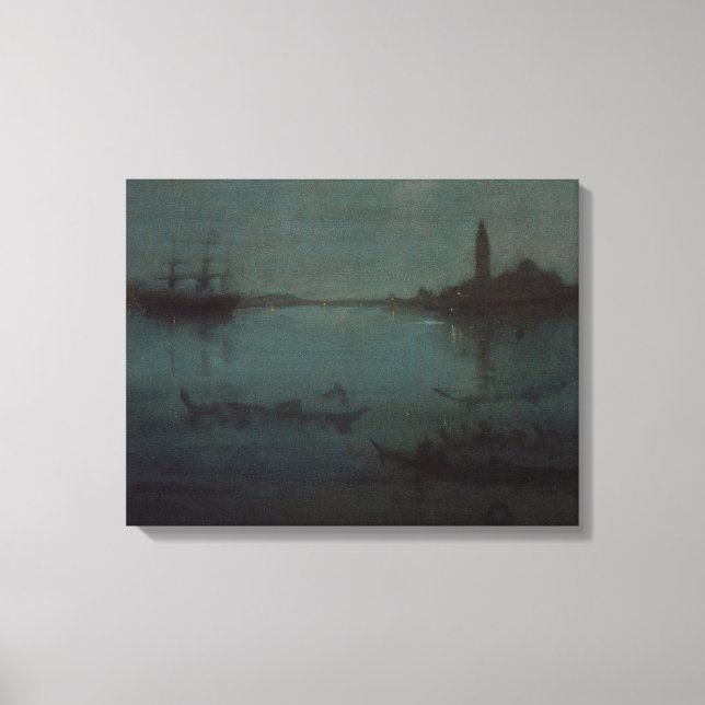 Toile James Whistler - Nocturne : La lagune, Venise (Recto)