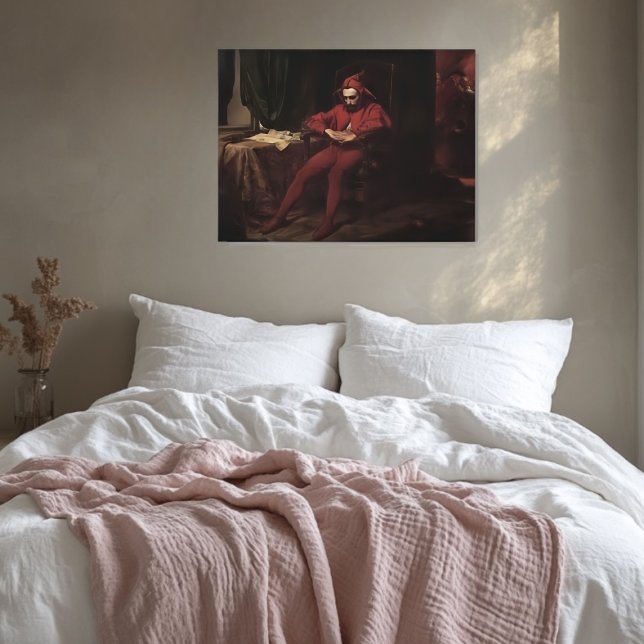 Toile Jan Matejko - Stanczyk pendant une balle, Arlequin (Créateur téléchargé)