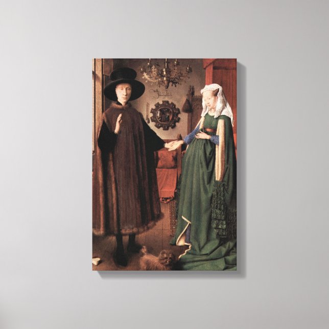 Toile Jan Van Eyck - Mariage Arnolfini (Recto)