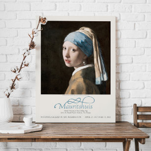 Toile Jan Vermeer Girl avec une perle d'oreille de l'exp