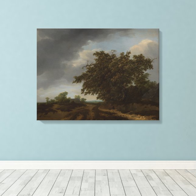 Toile Jan Vermeer, Paysage au bord des dunes (Insitu (Plancher de Bois))