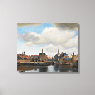Toile Jan Vermeer - Vue sur Delft
