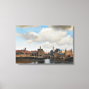 Toile Jan Vermeer - Vue sur Delft