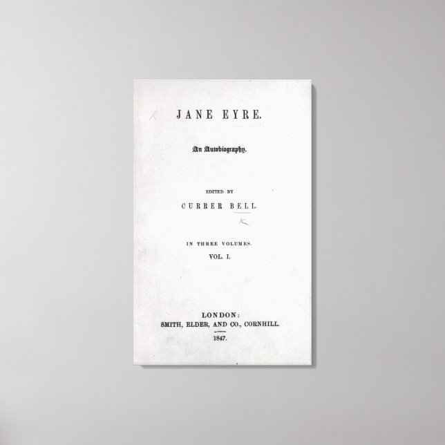 Toile Jane Eyre (Recto)
