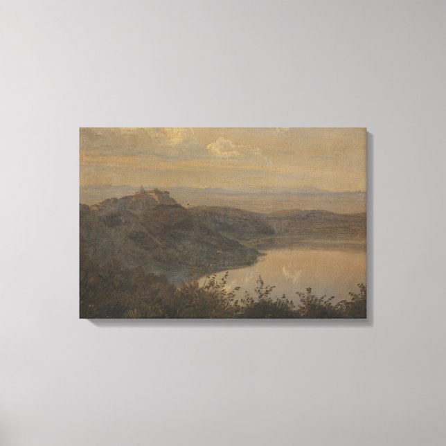 Toile Janus la Cour - Vue sur Castel Gandolfo (Recto)
