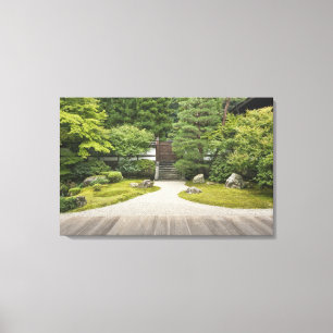 Toile Japon, Kyoto, jardin du temple de Sennyuji