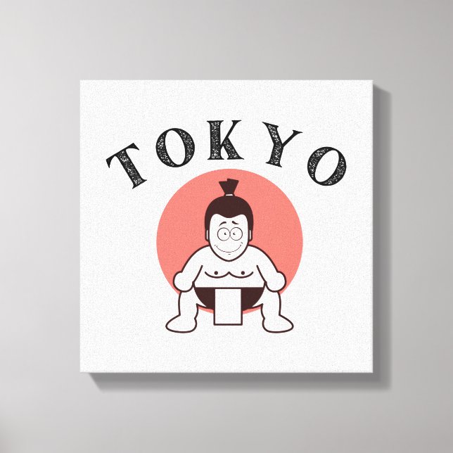 Toile Japon Sumo Tokyo - Fils du soleil (Recto)