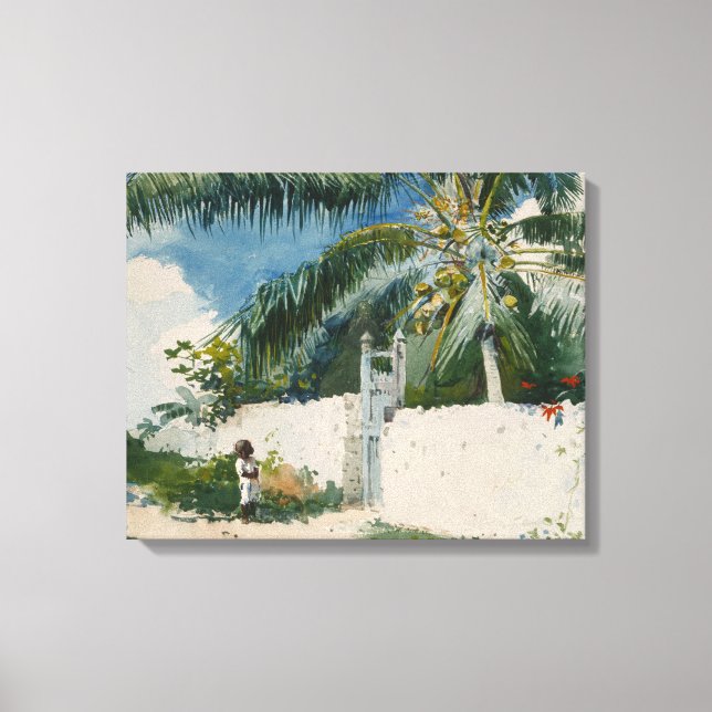 Toile Jardin à Nassau (Bahamas) (Recto)