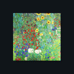 Toile Jardin Agricole Gustav Klimt Avec Peinture De Fleu<br><div class="desc">Jardin Ferme Gustav Klimt Avec Fleurs de soleil Floral Vintage Art Nouveau Peinture</div>
