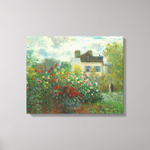 Toile Jardin d'artiste de Monet à Argenteuil Peinture