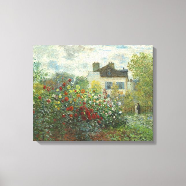 Toile Jardin d'artiste de Monet à Argenteuil Peinture (Recto)