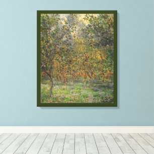 Toile Jardin de citronniers à Bordighera par Claude Mone