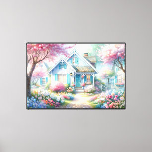 Toile Jardin de cottage bleu de Blossom Lane