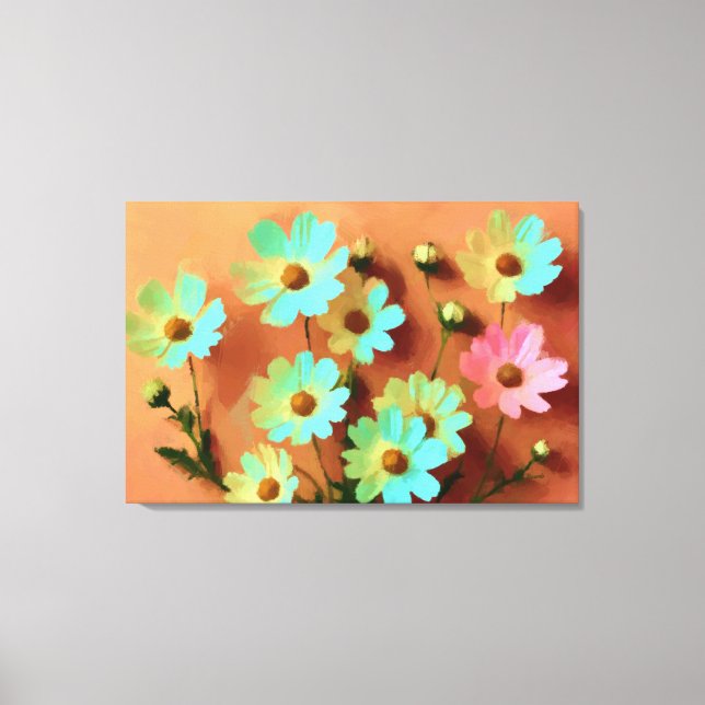 Toile Jardin de fleurs Zinnia Elegans (Recto)