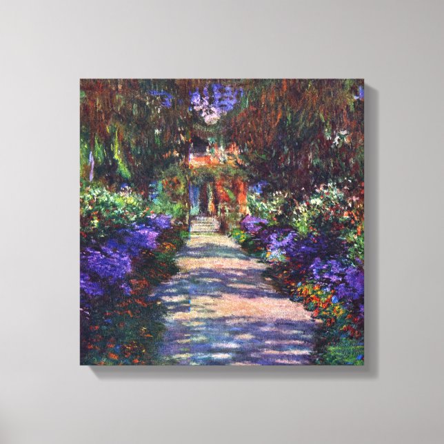 Toile Jardin de Giverny par Claude Monet (Recto)