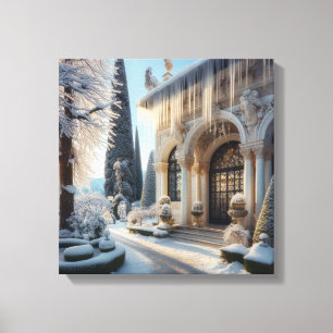 Toile Jardin de glace Élégant hiver