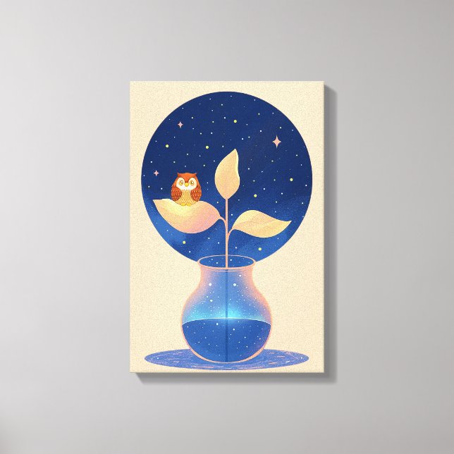 Toile Jardin de la Chouette de nuit Mystic Bloom (Recto)