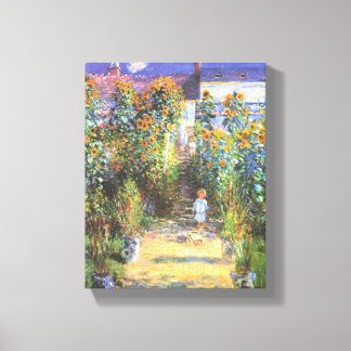 Toile Jardin de l'artiste à Vetheuil - Claude Monet
