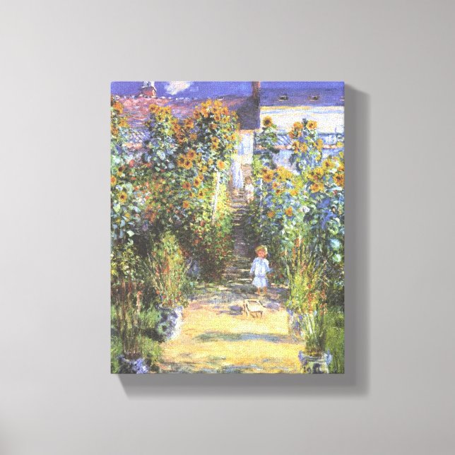 Toile Jardin de l'artiste à Vetheuil - Claude Monet (Recto)