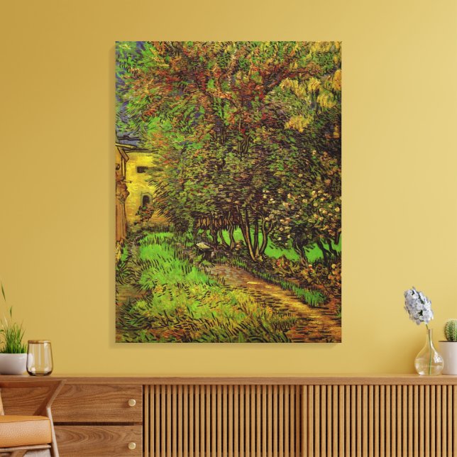 Toile Jardin de l'hôpital Saint-Paul par Vincent van Gog (Insitu(Salon))