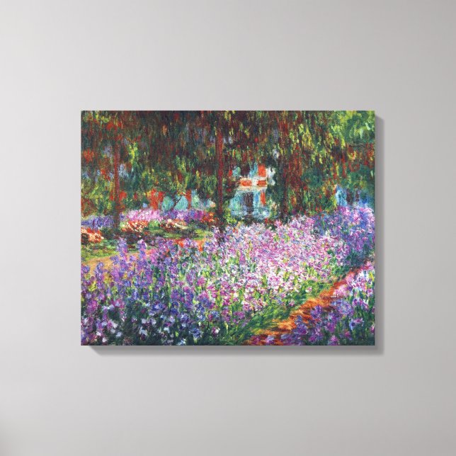 Toile Jardin de Monet à Giverny par Claude Monet (Recto)