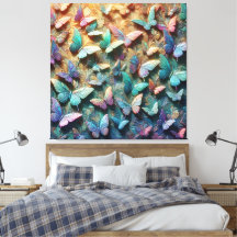 Jardin de papillons iridescent