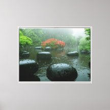Jardin de pluie Zen avec Érable Vibrant |